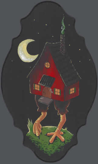 12x20" Acrylic on Wooden Plaque Board