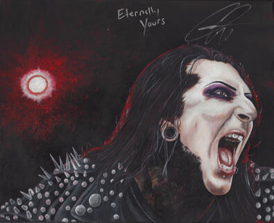 16x20" Acrylic Painting on canvas, signed by subject.