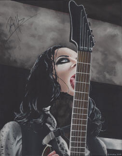 16x20" Acrylic Painting on canvas, signed by subject.