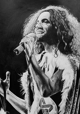Danny - 16x20&quot; graphite