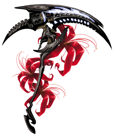 scythe & spider Lillies