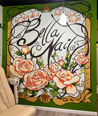 Finished mural - 9.5x10&#39;
