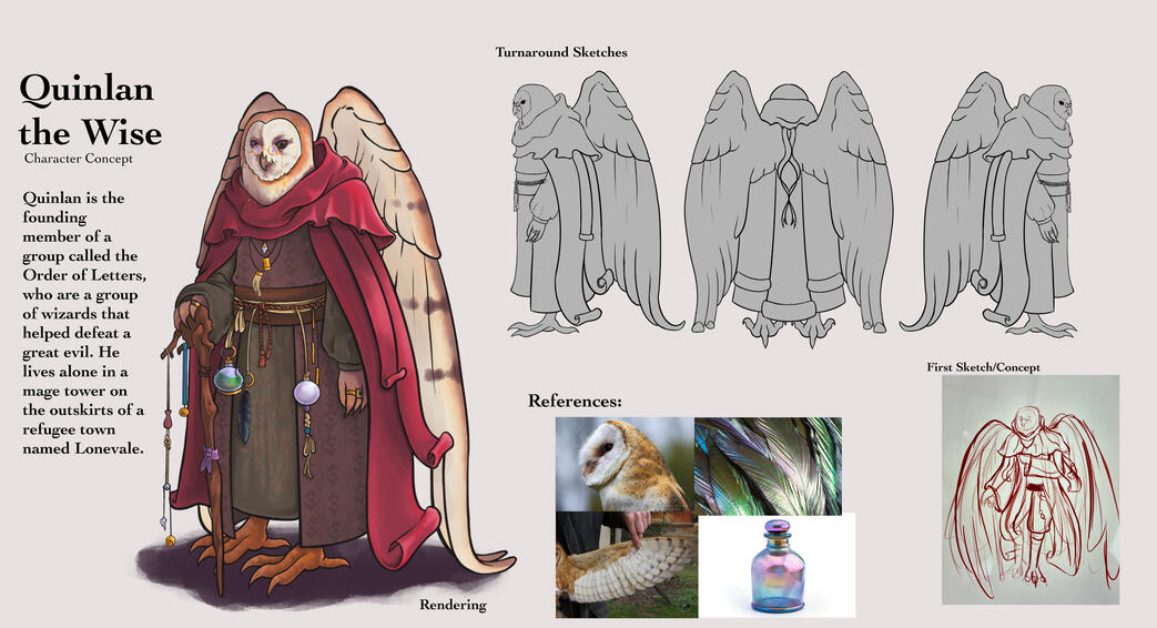 Quinlan the Wise Concept Sheet